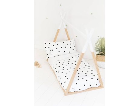 Juego de Funda Nórdica Infantil SOKIOS (180 x 270 - Poliéster - Blanco)