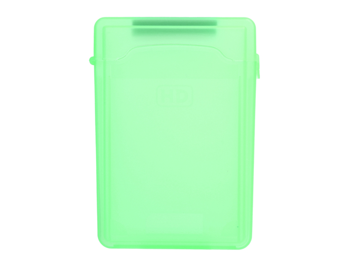 Caja De Protección Para Disco Duro De 3.5 Pulgadas Hdd/ssd Resistente A Impactos, Antistática, Case Transparente Verde De Abs