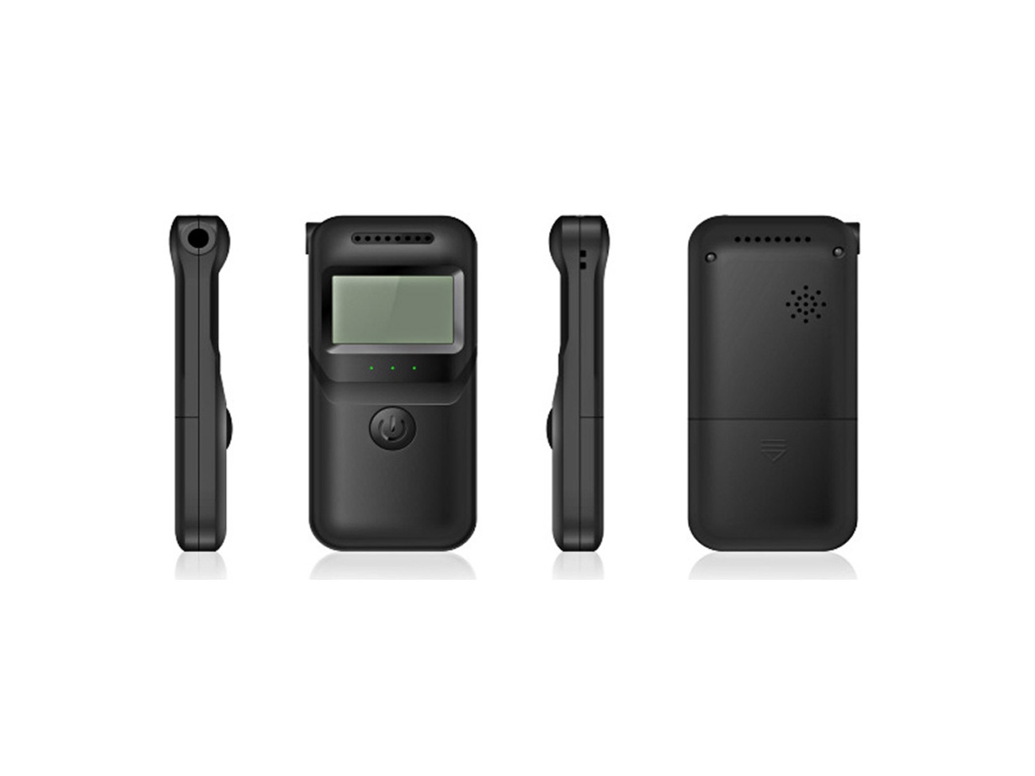 Detector De Alcohol Portátil De Mano Com Lcd E Luz Indicadora