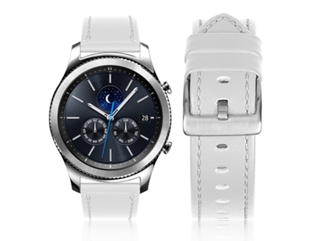 Correa de acero inoxidable ajustable 22mm para Garmin Vivoactive 4 - blanco