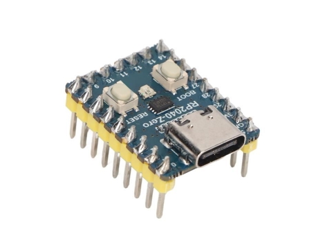 HURRISE Mini placa de desarrollo de microcontrolador con soporte de chip Rp2040 CC Python