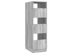 Vidaxl Armario De Lavandería Con Puerta Gris Sonoma 50 X 68 X 162 Cm