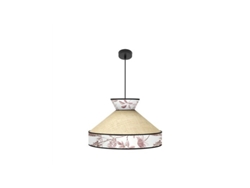 Lámpara colgante Constantinopla, Ø50cm, altura regulable, 1xe27, beige y rojo Fabrilamp (bombilla no incluida)