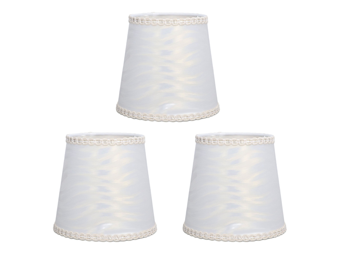 3 Pantallas Textiles Cilíndricas Para Lámparas De Mesa, Candelabros, Lámparas De Pared Y Lámparas De Pie, Casquillo E14