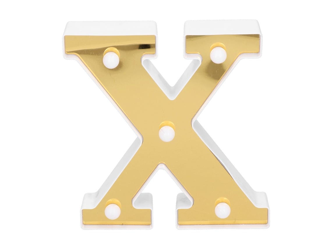 Lámpara En Forma De X, Letrero Luminoso Único Con El Alfabeto Inglés Para Decoración Hogar, Bar O Ca