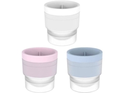Juego De 3 Moldes Para Hielo, Moldes Para Hielo Diy (rosa, Azul, Blanco) Para Whisky, Cócteles, Jabón Y Velas.