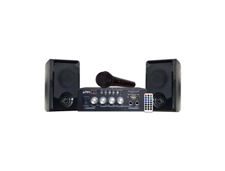 G-PARTY-KA100 :KARAOKE SET AMPLIFICADOR 2X50W 2 ALTAVOCES MIC BT PARTY
