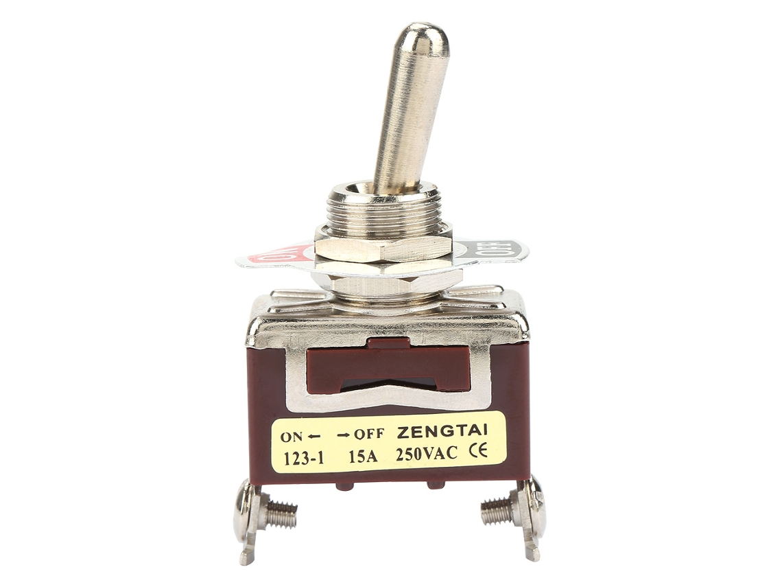 2026velora-2 Piezas Interruptor De Palanca Momentáneo On/off 12mm 2 Pines 2 Posiciones 15a 250v
