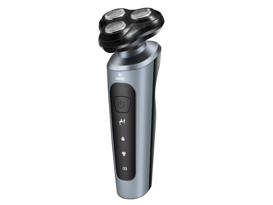 Afeitadora eléctrica para hombre, inalámbrica y con cable, con recortador de patillas, resistente al agua IPX7, apta para viajes.