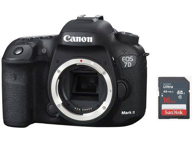 Kit Cámara Réflex CANON EOS 7D II + SD 16GB