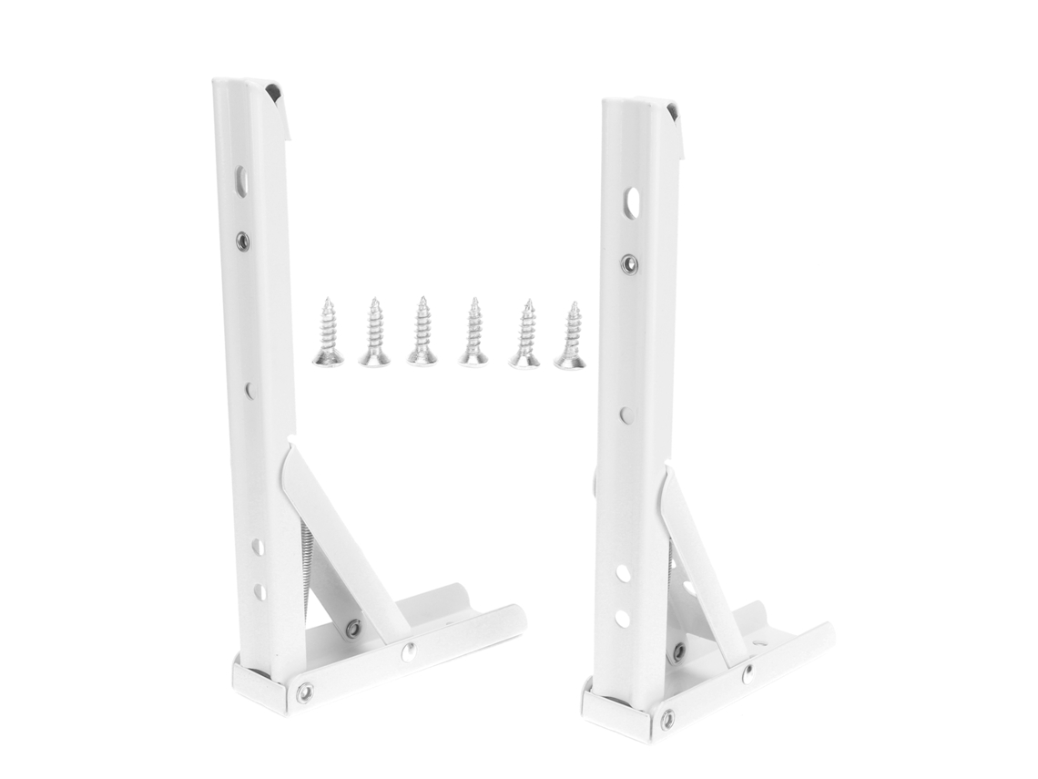 Soporte Plegable De Acero Laminado En Frío Con Resorte Para Montaje En Pared, 2 Piezas
