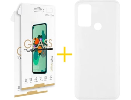 Kit Funda + 2 Protectores de Pantalla Oppo A53s SKYHE Liso (Transparente)