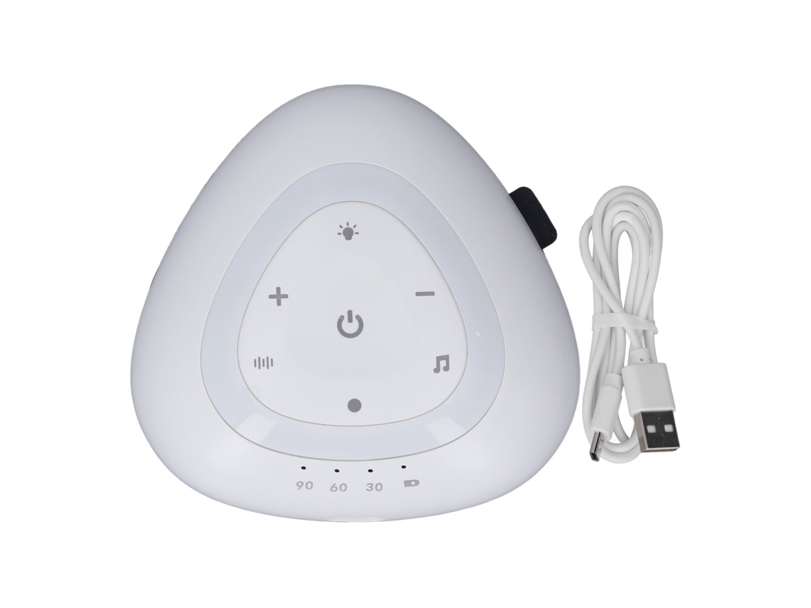 Ats-máquina De Ruido Blanco Portátil Multifuncional Con Música Suave Y Luz Cálida Para Bebés, Dormitorio, Hogar - Negro