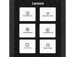 Auriculares Inalámbricos Lenovo Lp7 Tws Bluetooth 5.0 Con Micrófono Dual, Gancho Para La Oreja Ipx5 Y Estuche De Carga.