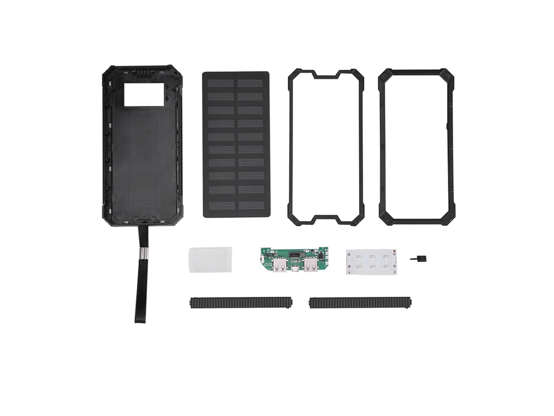 Kit de batería externa EOOCOO (carga solar, doble salida USB)