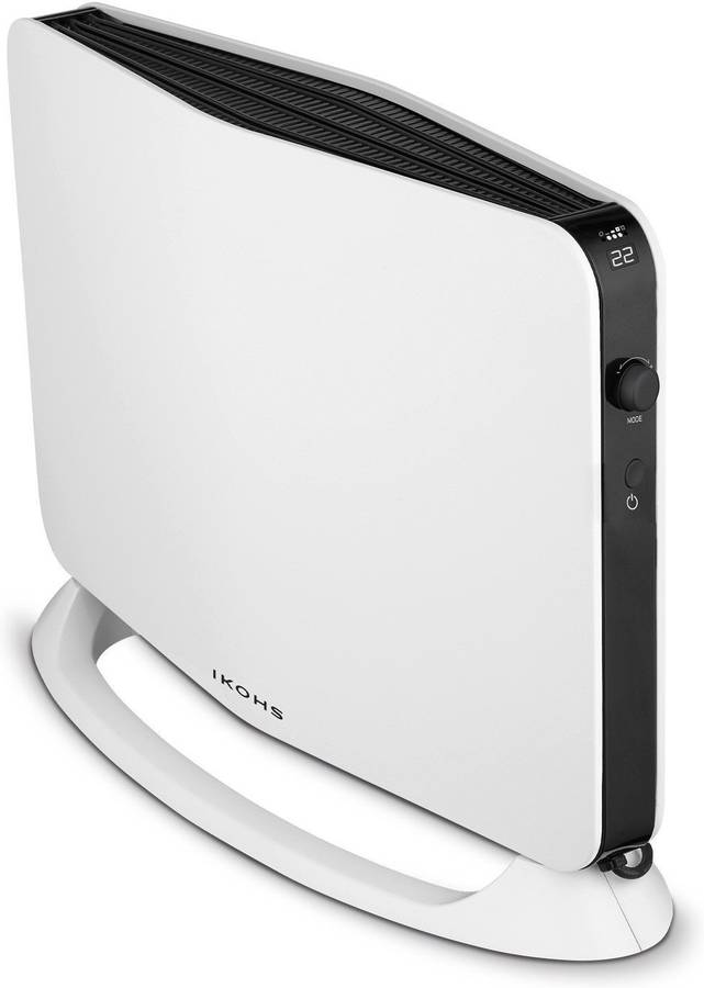 Ikohs Heatwif Convector de aire calefactor 2000w 3 temporizador sobrecalentamiento bajo consumo termostato inteligente diseño moderno blanco 2000