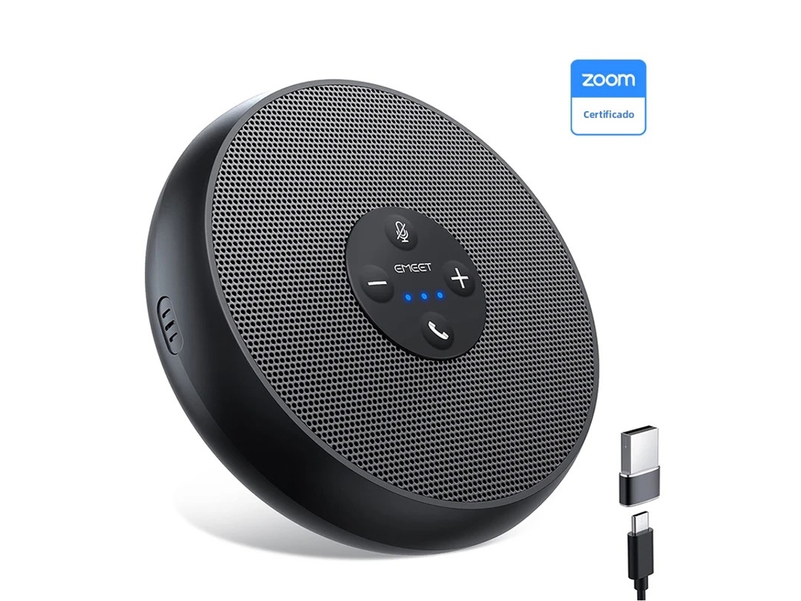 Altavoz De Conferencias Manos Libres Con Cable Usb Emeet Con Sonido Envolvente De 360°