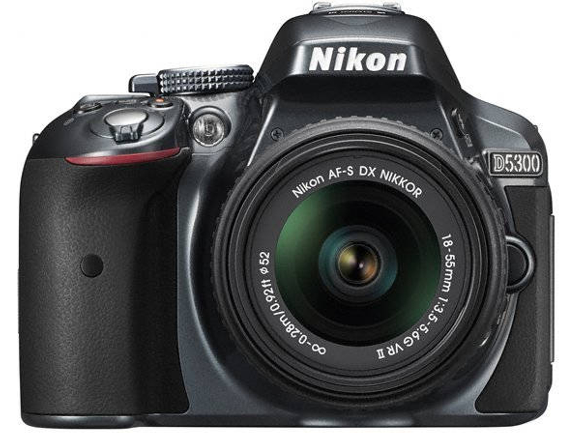 Kit Cámara Réflex NIKON D5300 + AF-S DX NIKKOR 18-55mm VR II (Plata - 24.2  MP - Sensor: APS-C - ISO: 100 a 25600)