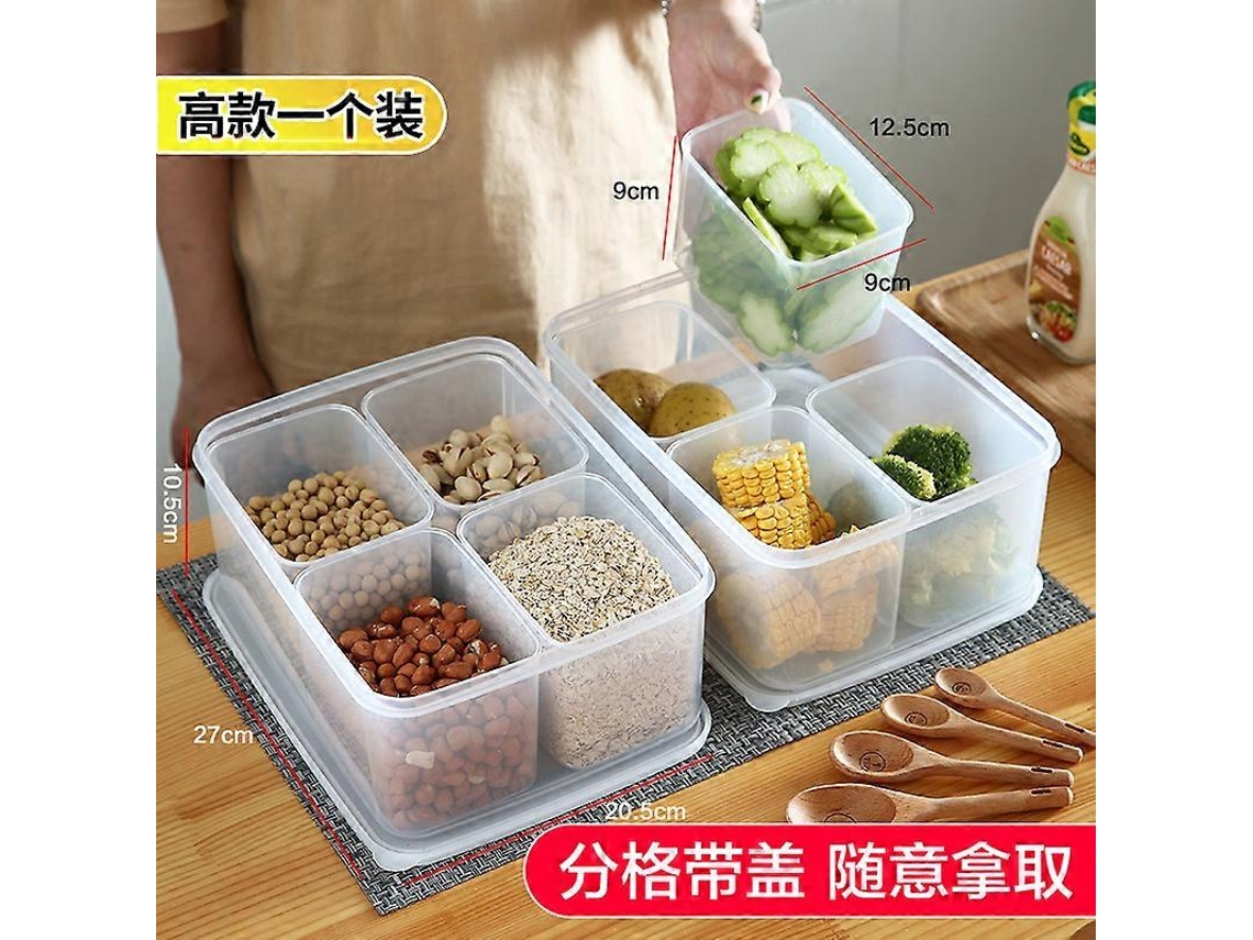 1 Conjunto De Recipientes Para Almacenamiento De Nevera, Caja De Almacenamiento De Verduras, Frutas Y Carnes, Organizador De Nevera Webake