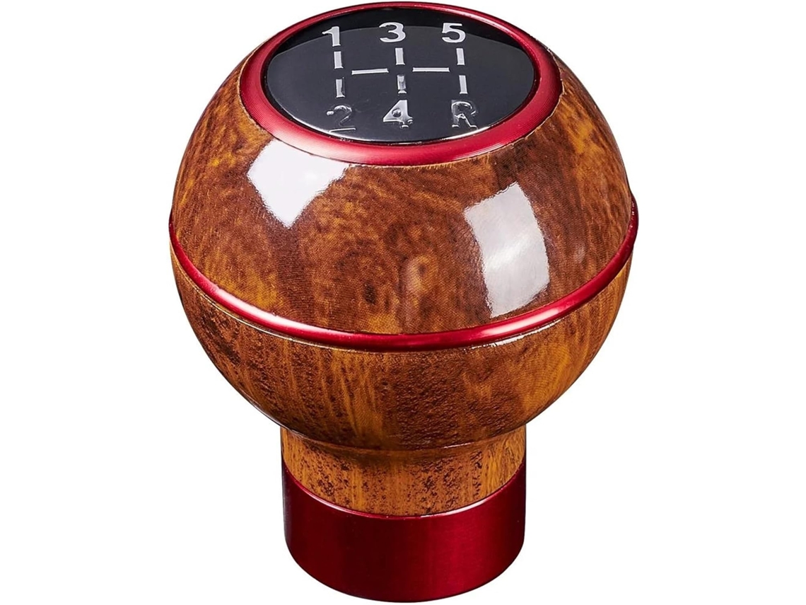 Pomo De Palanca Cambios Con Acabado Madera Para Automóviles, Universal, Transmisiones Manuales 5 Velocidades