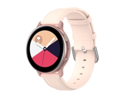 Bracelete Para Galaxy Watch Active 3 / Watch 3 (41mm) - Couro Universal (20mm) - Rosa Claro