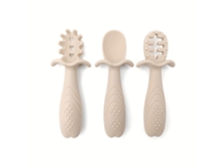 Set De Alimentación Para Bebés De 3 Piezas Fabricado En Silicona Suave Con Asas Texturizadas Antideslizantes.