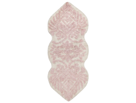 Alfombra de baño de algodón rosa 150 x 60 cm Canbar BELIANI