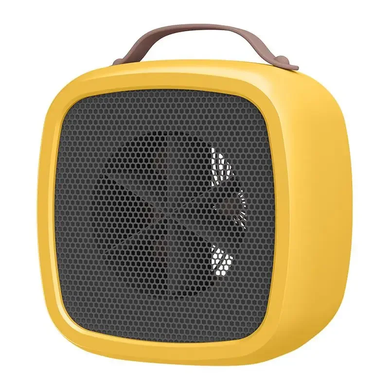 Calefactor portátil con calentamiento rápido y ventilador 500w MDUG (amarillo)