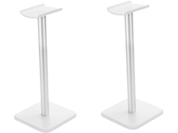 Soporte Desmontable De 2 Piezas Color Plata Para Auriculares Con Base Estable.