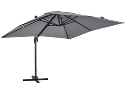 Parasol Cuadrado De Mástil Lateral 3 M De Aluminio