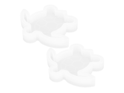 Molde de silicona con forma de tortuga, ideal para guardar accesorios de joyería y decorar tu mesa. Hengjian