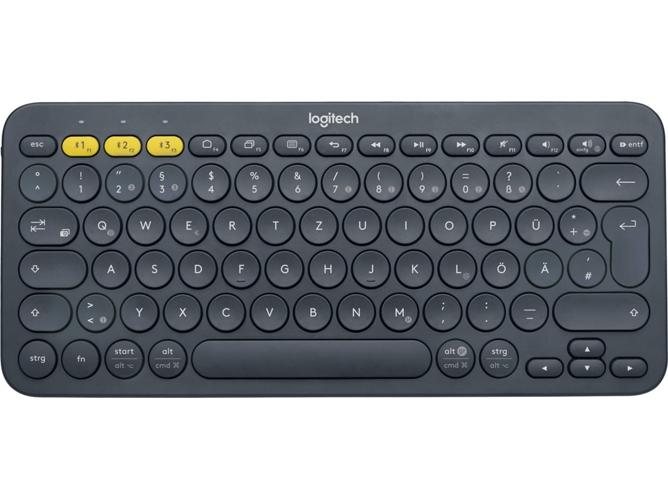 Teclado LOGITECH K380 (Bluetooth - Idioma Alemán)
