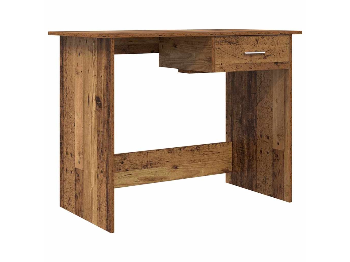 Mesa | Escritorio de madera antigua de 100 x 50 x 76 cm, madera tratada.