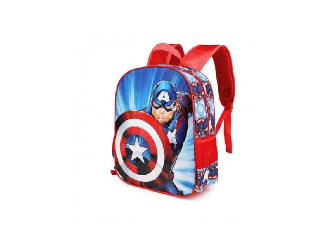 Mochila capitão américa first 3d 31cm