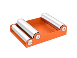 Soporte Limpieza Moto Con Ruedas Hasta 220 Kg Naranja