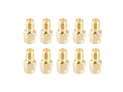 10 Adaptadores Sma Macho A Hembra Inversos Para Cable Convertidor Rf De 50 Ohmios