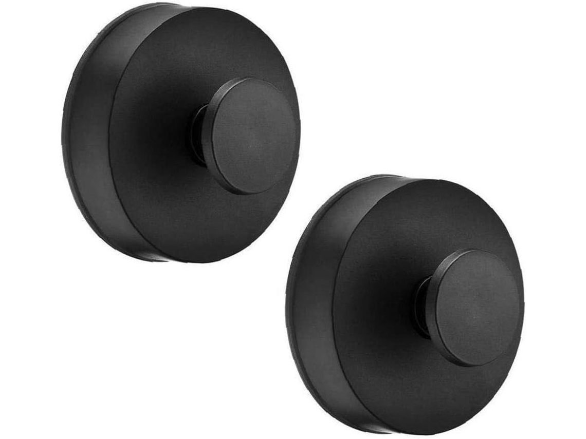 Gancho Para Ropa Sin Agujeros, Color Negro Mate, Con Ventosa, Ganchos Para Toallas