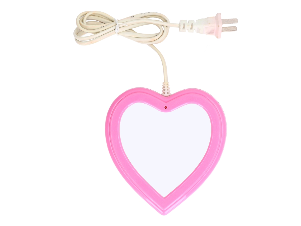Calentador De Tazas Termostático Con Forma De Corazón Para Café, Té Y Leche Con Base Eléctrica.