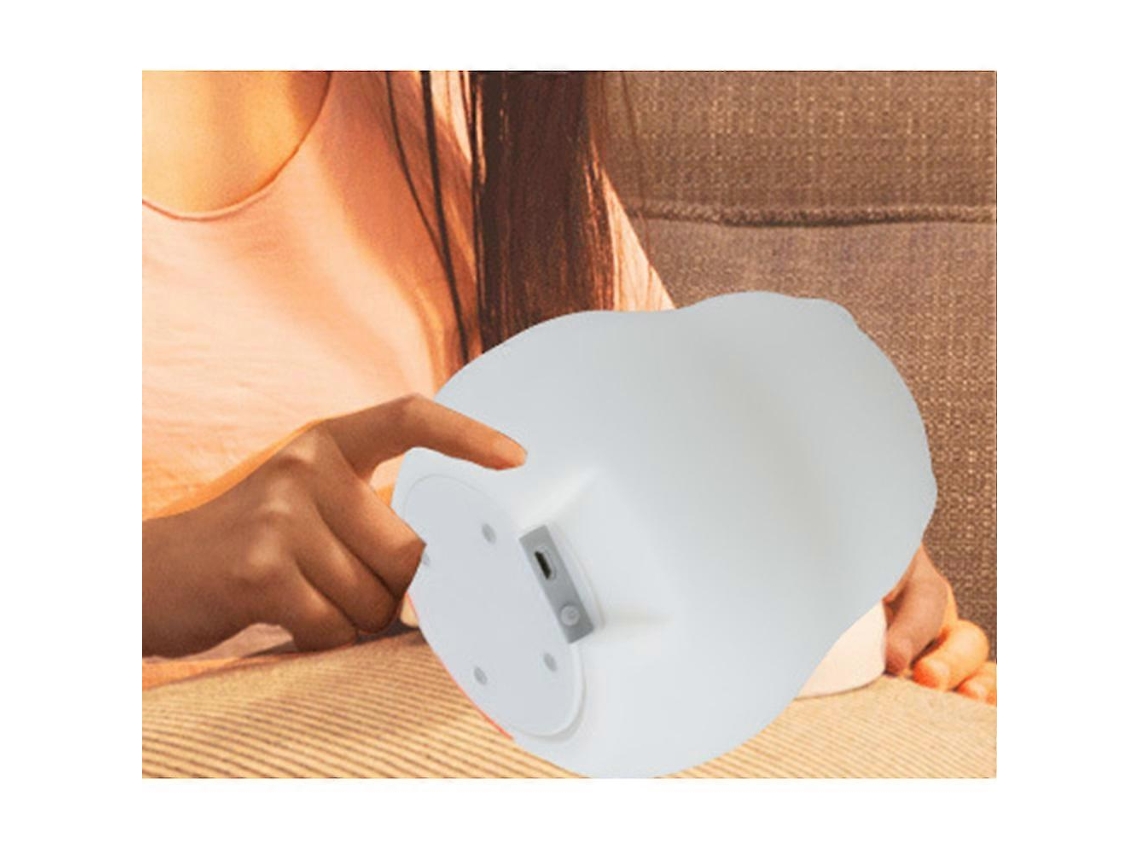 Luz nocturna LED con forma de búho, de silicona, para dormitorio. Rosewell