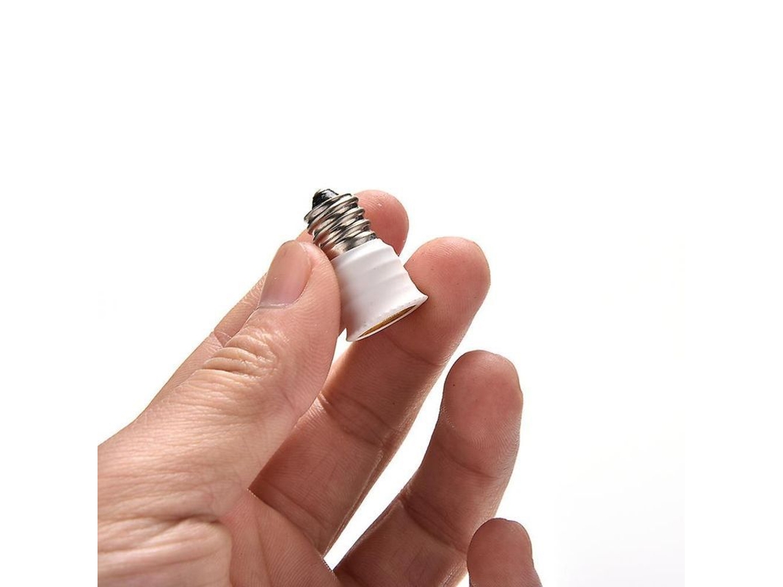 Adaptador De Base De Lámpara E12 A E14 Para Bombillas Led Halógeno Cfl Tkkone Talla Única