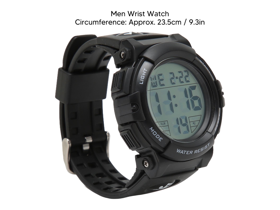 Reloj Multifuncional De Piel Sintética Para Hombre, Luminoso Y Resistente Al Agua - Negro