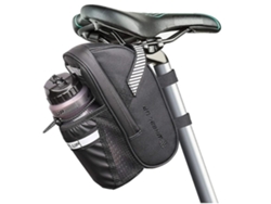 Bolsa para sillín de bicicleta con botella de agua Bolsa para sillín de bicicleta impermeable portátil con cremallera y bolsa con tira reflectante de YEMAESRE