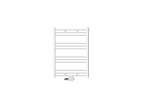 Radiador de baño conexión central 750 x 800 mm Recto blanco con termostato LUXEBATH