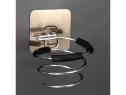 Soporte autoadhesivo para secador de pelo, montado en la pared, para organizador de baño GOKOCO