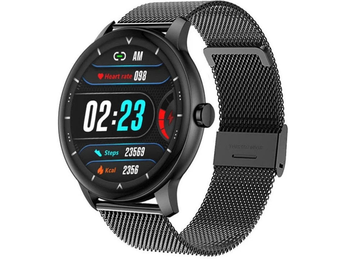 Reloj deportivo inteligente Z2 con pantalla táctil LCD de 1,3 pulgadas, Bluetooth, llamadas, monitor de salud ultrafino de 10 mm, pantalla personalizada para Android e iOS Yizhood (negro)