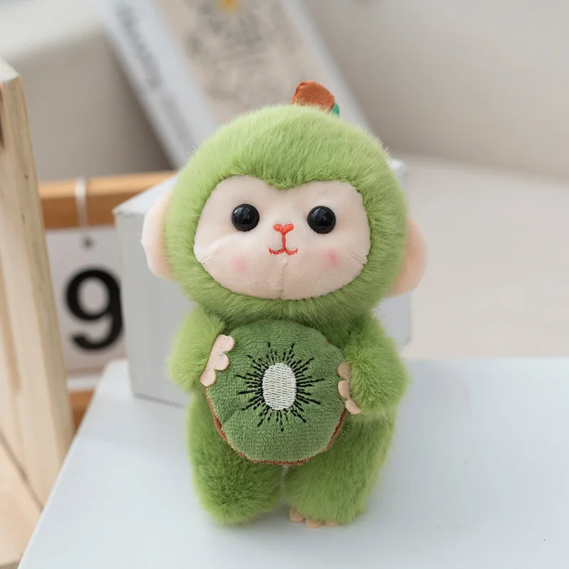 (verde) Llavero De Mono De Frutas Dulces De 15 Cm, Juguete De Peluche, Lindo Adorno Pequeño