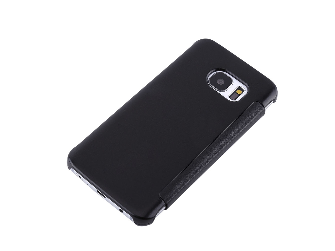 Cubierta Smart Flip (ventana Inteligente Transparente Con Espejo) Samsung S7/g9300/g9308 Negro