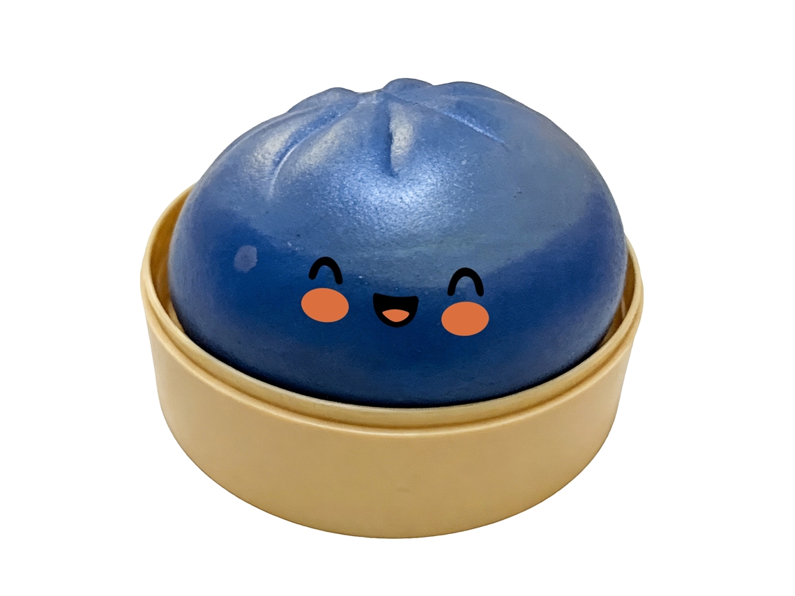 Juego de amasado Baozi azul transparente