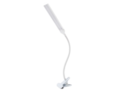 2026-lámpara De Escritorio Con Pinza De Doble Cabeza Led Ajustable Para Lectura Estudio Dormitorio Niños Blanco