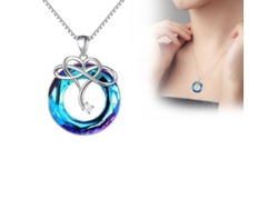 Conjunto De Collar Y Pendientes De Cristal "te Quiero", Regalo Para Hija, Plata De Ley 925 Hipoalergénica